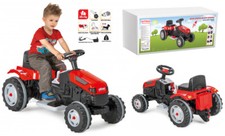 Tracteur Électrique Pour Enfants Tracteur Rouge Grand Avec Siège Réglable