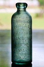 ANTIQUE BALTIMORE LOOP SODA BOTTLE OTTO BRANDT 287 WASHINGTON ST NEWARK NJ