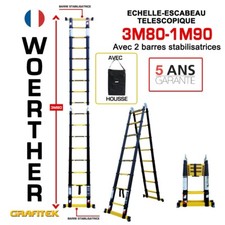 Echelle-escabeau télescopique