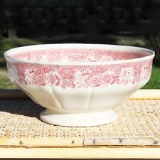 Saladier rond 26 cm vintage Villeroy & Boch modèle Burgenland rouge