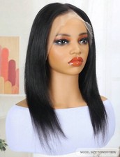 Perruque Naturelle Noir Courte