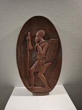 Sublime African painting, wood engraving, carved wood