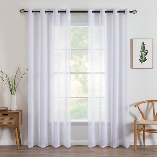 Rideaux voilage blanc - rideaux,