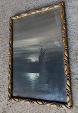 Cadre en bois doré à la