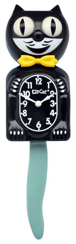 Kit cat klock black - klock, gold