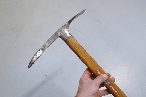 Old antique ice axe - antique,
