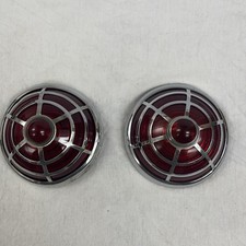 Vintage 1936 CHRYSLER Airstream Airflow Red Tail Light Lenses Original OEM