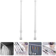  2 Pcs Tringle Rideau Fenetre Barre Rideaux Extensible Tige Télescopique