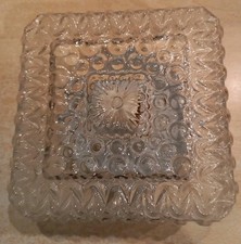 Vintage 17x17 cm Square Glass Ceiling Light Lamp Chandelier Lamp