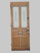 Porte d'entrée de style Art Déco en bois massif . XX siècle .