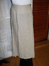 Jupe longue 100% lin beige