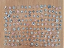 lot de 150 petits verres rond pour montres anciennes  horloger horlogerie 