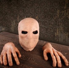 Masque Slenderman Et Gant  Halloween deguisement horreur Cosplay carnaval 