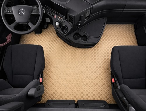 Tapis sol cuir beige - de,