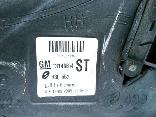 Retroviseur droit opel astra - droit, h