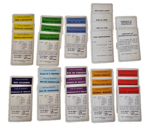 Lot cartes titre - cartes,