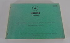 Parts catalogue Mercedes-Benz Unimog S type 404.0 chassis stand 04/1971