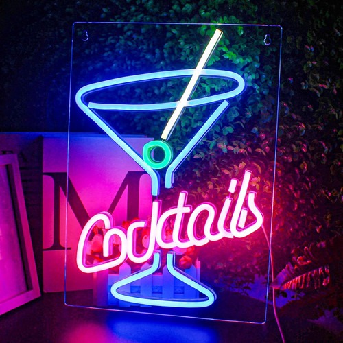 Cocktails enseignes néon - au,