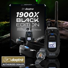 Dogtra 1900X Black Edition Dog Remote Training Collar 1 Mile Boost Handsfree XXP