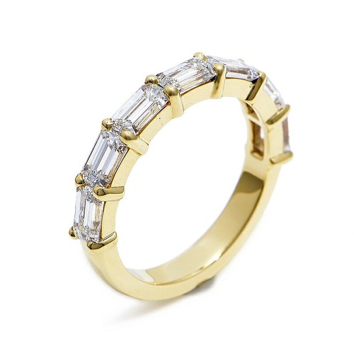 Bague demi éternité - bague, diamant