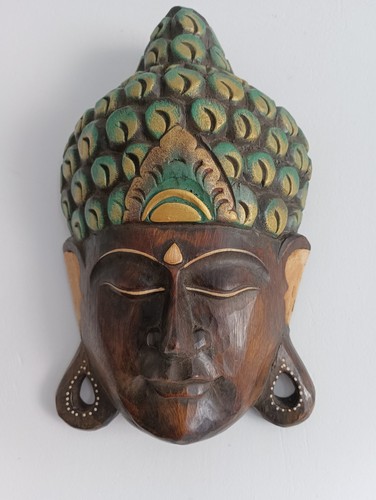 Masque mural bouddha en - masque,