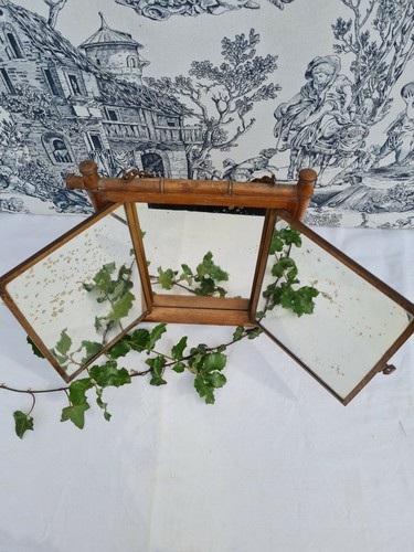 Ancien triptyque miroir - ancien,