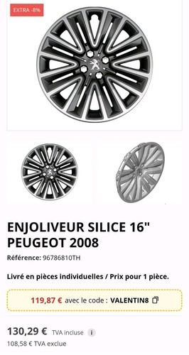 Enjoliveur peugeot - 1,