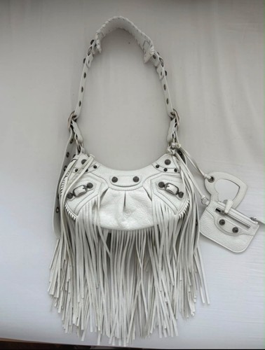 Balenciaga fringe cagole white - fringe,