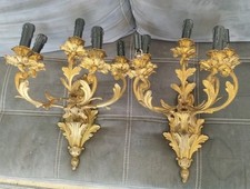  PAIRE DE GRANDES APPLIQUES