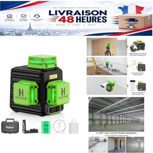 Huepar niveau laser vert - niveau,