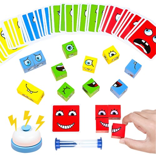 Cube bois puzzle face - en,