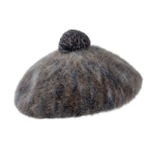 Vintage Kangol Modèle 50s/60s Angora Béret Laine M 57cm Pompom Hat Femme 1950s