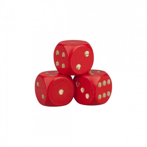 Cube yeux 20mm bois - cube,