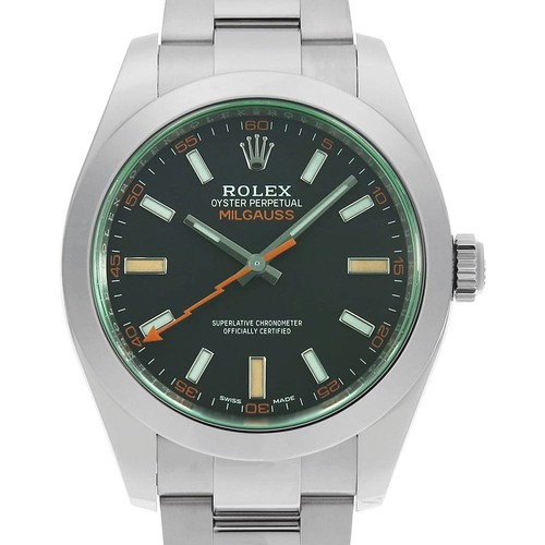 Rolex milgauss green glass - rolex,