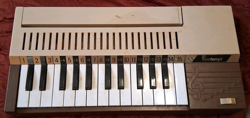 Vintage bontempi toy keyboard - toy,