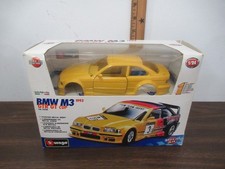 Vintage Burago BMW M3 GTR GT Cup 1993 model kit NEW IN OPENED BOX 1:24