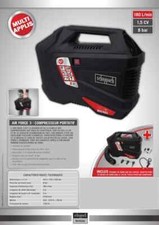 Compresseur portatif 8 bar sans huile avec poignée de gonflage....