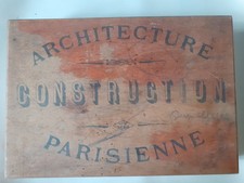 Ancien JEU DE CONSTRUCTION EN BOIS Architecture Française