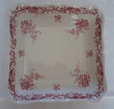 Villeroy et Boch Service Valeria rouge  PLAT CREUX CARRE 25 X 25 CM