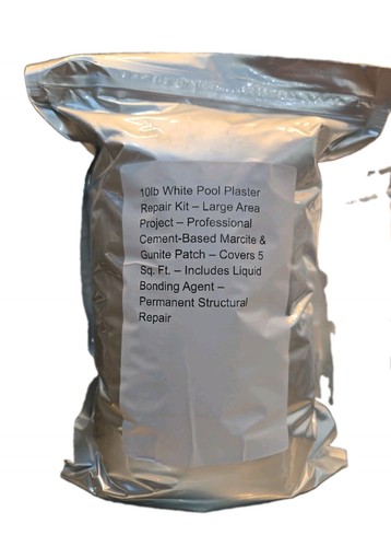 White pool plaster patch - plaster,