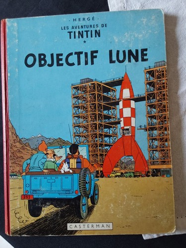 Album tintin objectif - album, lune"