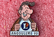 T17 Pins Comic Book Lucien by MARGERIN ANGOULEME 93 Leclerc Vintage Lapel Pin