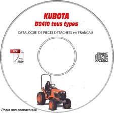 B2410 - Catalogue Pieces CDROM KUBOTA FR Expédition - --, Support - CD-ROM - DV