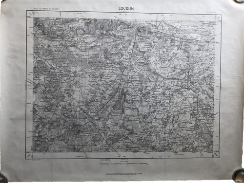 Carte ign loudun vienne - loudun,,