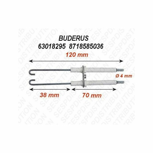 Electrode allumage buderus - electrode, d'allumage