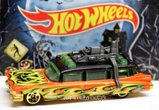 2014 Hot Wheels Halloween Fright Cars #5 Ghostbusters Ecto-1 Kroger Exclusive