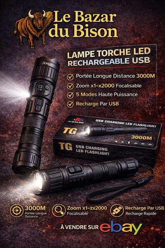 Lampe torche led - 🦬lampe, ultra
