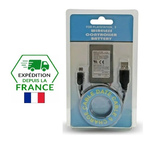 Batterie cable pour manette - +,