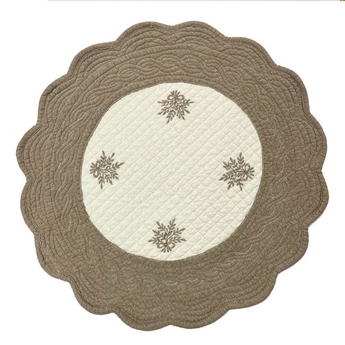 Set table rond boutis - set, coton