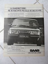 Publicité Saab 900 Turbo 16